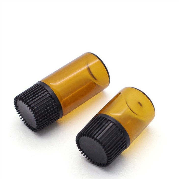 amber glass vials with caps