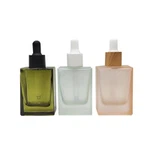 সেরা বিক্রেতা গ্লাস স্কয়ার ড্রপার বোতল সেরা মানের সঙ্গে সেরাম গ্লাস বোতল 30ml ড্রপার